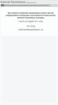 Mobile Screenshot of kazempour.ca