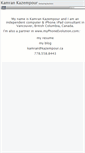Mobile Screenshot of kamran.kazempour.ca